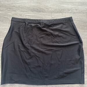 PrettyLittleThing Shape Black Disco Sculpt Micro Mini Skirt